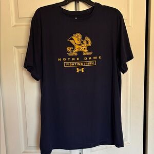 Men’s Under Armour Notre Dame Fighting Irish Performance T-Shirt - Navy - Size L